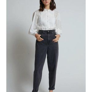 NWT LEVI'S high loose taper 'lose control' black jeans 26/31